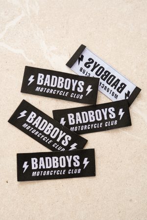 Lot de 5 étiquettes tissées "Badboys"